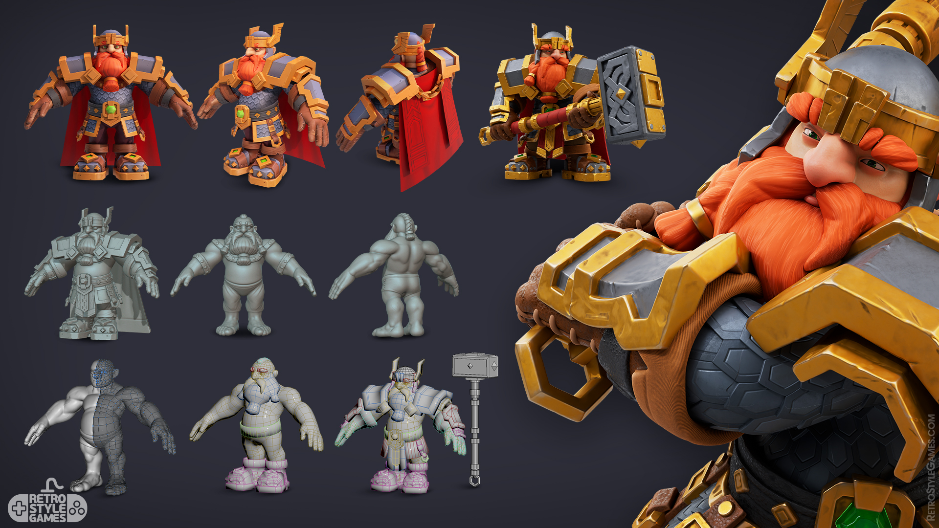 Thiết kế Nhân vật 3D cho Game & Phim